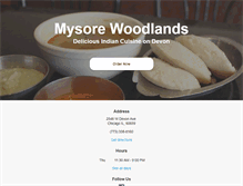 Tablet Screenshot of mysorewoodlandschicago.com